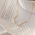 Latest Fashion 18K Gold Plated Titanium Steel Thin Beads Chain Choker Necklaces for Wedding or Anniversary