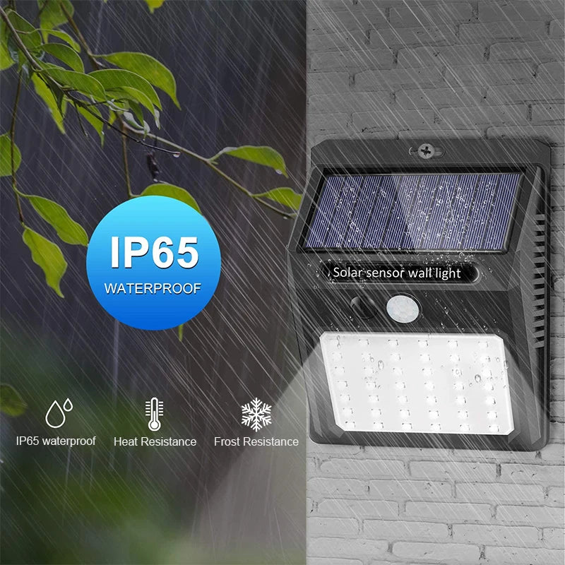 Mini Economy Solar Motion Sensor LED Light IP65 Waterproof Anti-theft Dimmable Security Light for Garden Yard