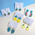 Custom Designer Summer Jewelry Fruit Cute Flower Women Earrings Fashion Women Clay Earrings