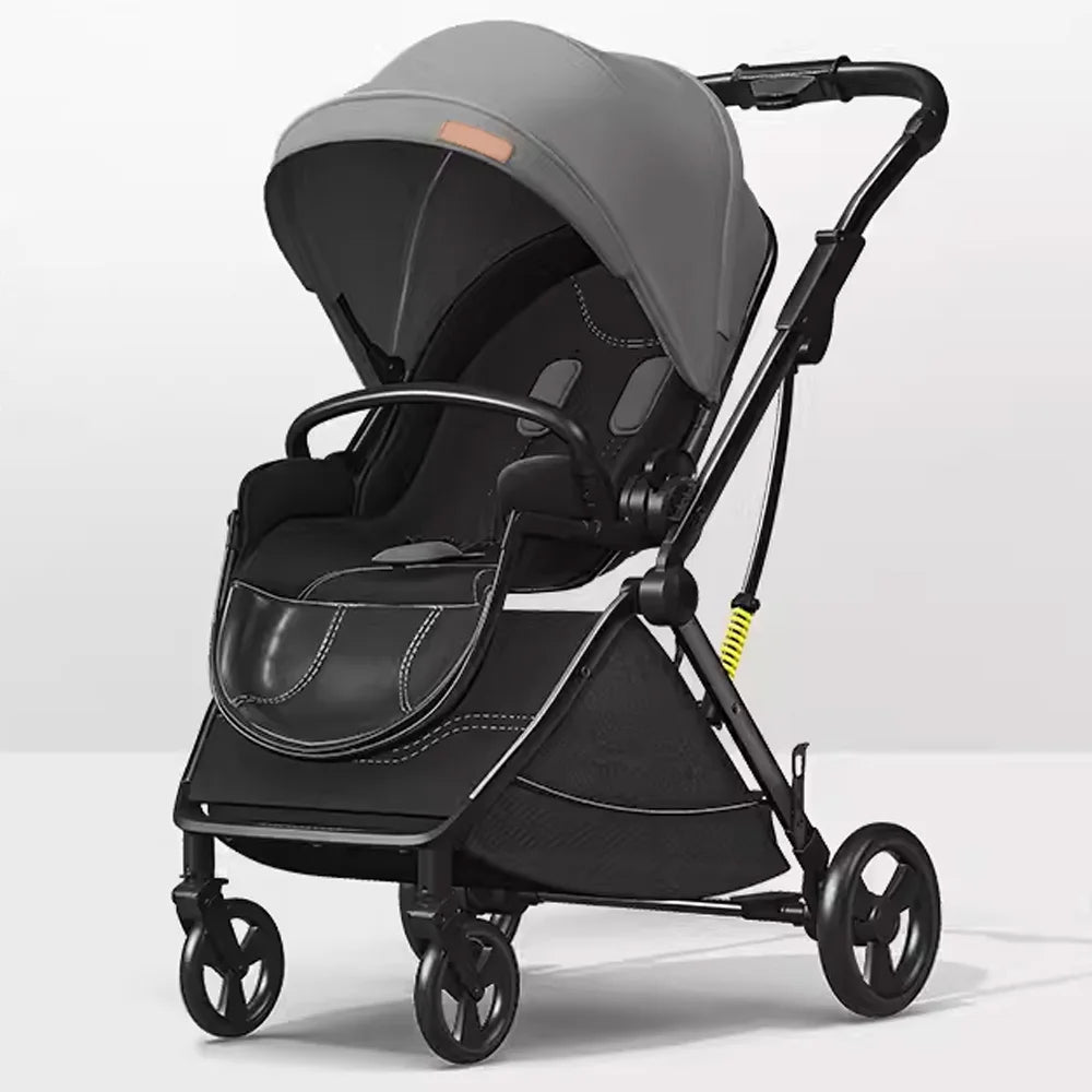 Lightweight Aluminum Frame Baby Pram Passed EN1888 ASTM Foldable Two-Way Push Toddler Stroller Compact Features Passed Puschairs