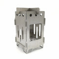 Oem Indoor Outdoor Mini Small Ultralight Folding Portable Stainless Steel Wood Burning Camping Wood Stove for Cooking