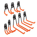 Garage Orange Heavy Duty Hook Garden Storage Tool Hook Set Garden Wall Mount Hanger Metal Bicycle Rack Ladders Bulk Items