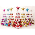 Wholesale Promotion Wholesale Shiny Glitter and Matte Mixed Christmas Ball Tree for Party Supplies