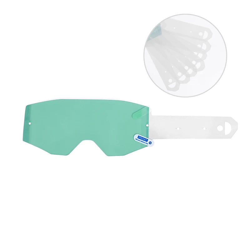 HUBOSPORTS Tear Offs for Motocross Goggles-Mirror Lenses Anti-Scratch Coating Lightweight Design