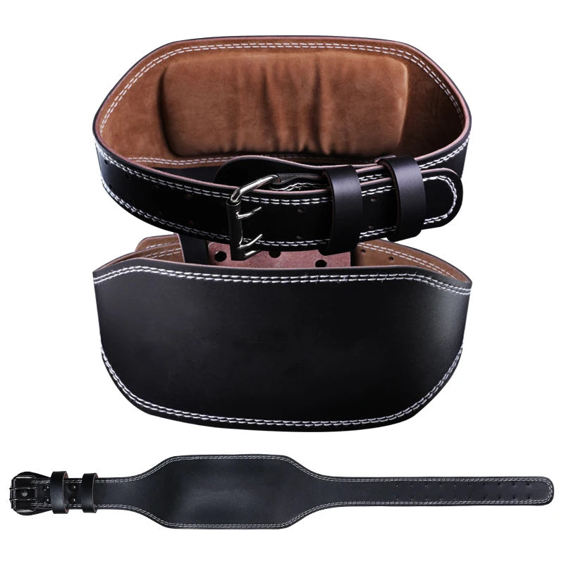 WS6081 PU Leather Fitness Waist Belt Deadlift and Weight Lifting Power Lifting Belt Key Feature Safety MegaBDM