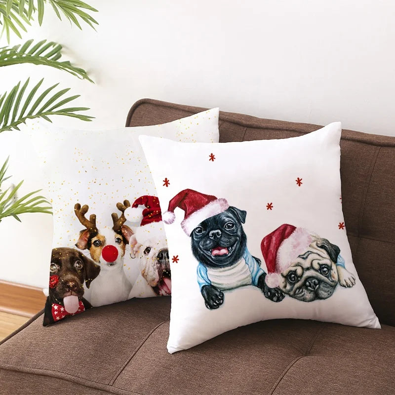 Hot Sale Customized Velvet Polyester Animal Non-Toxic 45x45cm Pillow Case Sublimation Cushion Cover for Home Hotel Pet
