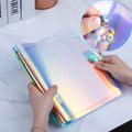Hot Selling Refillable Hologram PVC A5 A6 6 Ring Binder Notebook Journal Cover Loose Leaf File Organizer