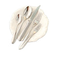 Hot Sale New Steak Knife Spoon Fork Silverware Cutlery Set 304 Stainless Steel Restaurant Cutlery Set