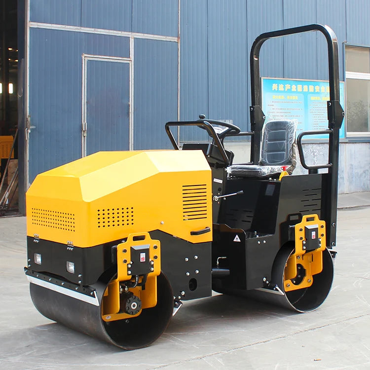 Mini Manual Hand Wheels Road Roller 1 to 5 Ton Vibrating Asphalt Compactor Machine with Engine & Pump for Walk-Drive Use