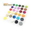 DELO TOYS DIY Bulk Plastic Building Blocks ABS Material Bricks Tile Round 2 X 2 (NO.4150)