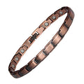 BioMagnetic Jewelry Womens Pure Therapeutic Copper Chain Link Bracelets With Magnets for Arthritis and Back Pain
