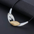 TongLing Necklace Women's Fashion Jewelry Necklace Irregular Pendant Leather Collar Christmas Gift