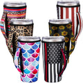 Custom Printing Design 30oz Reusable Insulated Neoprene Tumbler Sleeve with Handle