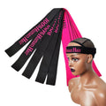 Custom Jacquard logo Design Name Soft Adjustable Hoop and Loop Elastic Waistband Band for Hair Wigs Bands Elastic Wig Melt Band