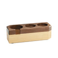 Coffee Tea Tools Custom Multifunctional Walnut Wooden Espresso Coffee Distributor Coffee Powder Tamper Station