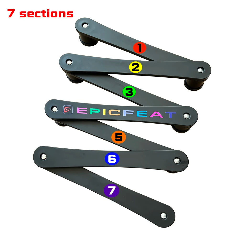 7-Sections Hockey Training Aid on and Off Ice Hockey Training Equipment Stickhandling Puck Control Practice