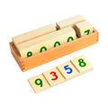 Montessori Toy Wooden Math Game Toys Educational Montessori Math Material Wooden Number Cards for Kids