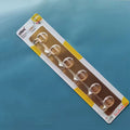 Powerful Self-Adhesive Six-Row Hooks With Multiple Seamless Hooks Fabric Material for Wall Application Bathroom Jewelry Cleaning