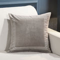 Amity New Arrival White Square Grid Pattern Plush Pillow Cover Exquisite Luxury Sofa Decoration Pillowcase Cushion Cover