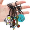 Promotional Keyring Custom 3d Logo Letters Metal Key Chains Hard Soft Enamel Keychain Custom Logo Cartoon Cute Key Charm
