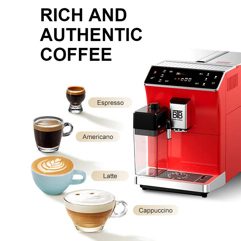 Touch Screen CE Certified Commercial Makers Pod Brewer Coffee Automatic Espresso Coffee Machine