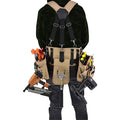 Heavy Duty Tool Bag 1000D Polyester Tool Vest Carpenters Rig Tool Belt With Suspenders