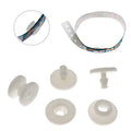 Plastic Rib Snap Lock Button One Time Single Use Clip for Event Activities Bracelet Wristbands