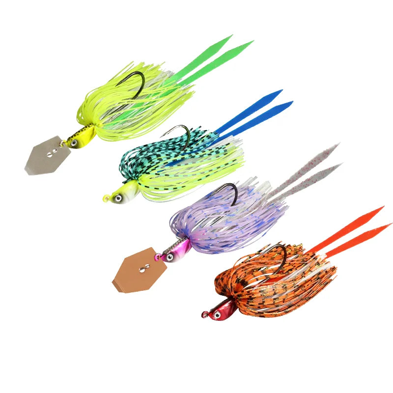 Wholesale 17g/24g Spinners Fishing Bait Buzzbait Swimbait Metal Jigging Lure Spinner for Bass Fishing in River and Stream