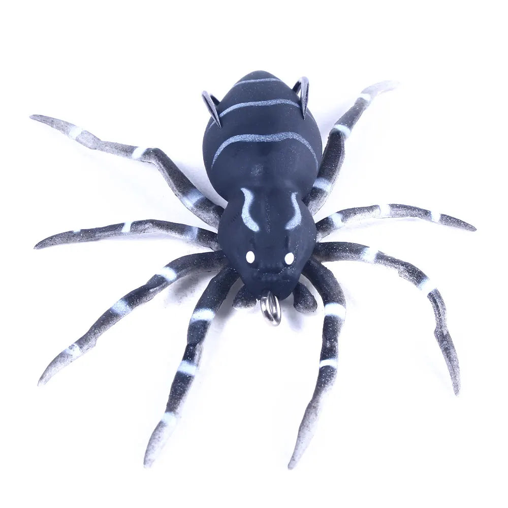 Hengjia 8CM 7G Soft Artificial Cricket Spider Fishing Lure Silicone Tackle for River Lake and Stream Fishing