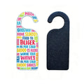 Qualisub Personalized Blank PU Leather Modern Decorative Door Hangers Sublimation Door Hanger for DIY Design Heat Press
