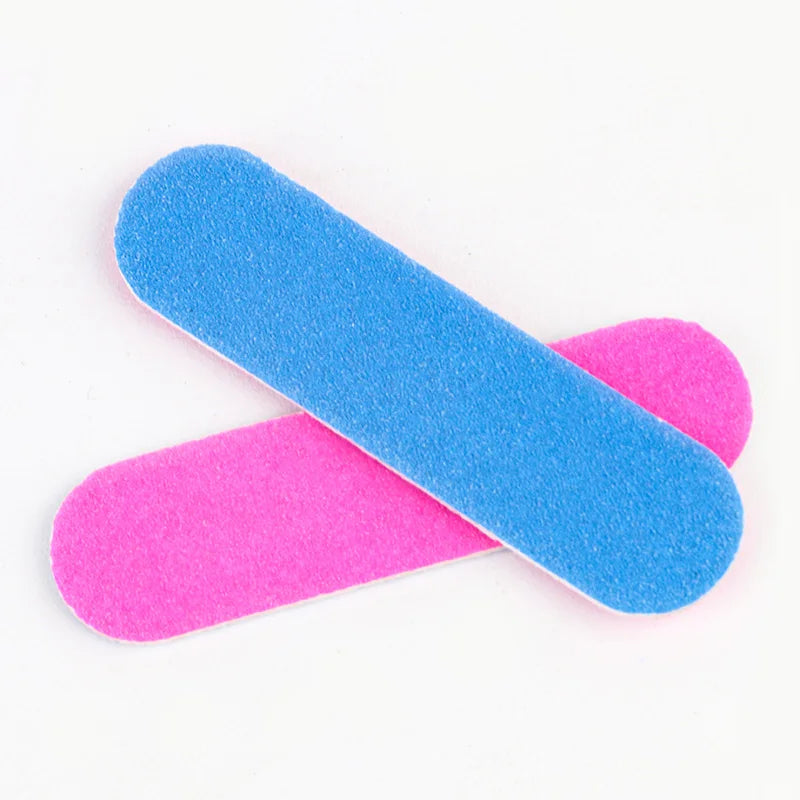 Wholesale 100pcs Disposable Wood Chip Nail File Doubled Sides 100/180 Grit Styling Tools for Home Salon Use Made Quality Sponge