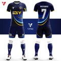 Wholesale Custom 100% Polyester Adults Football Jersey Shirts Mens Soccer Uniform Jersey Shirt Youth Football Kit X751