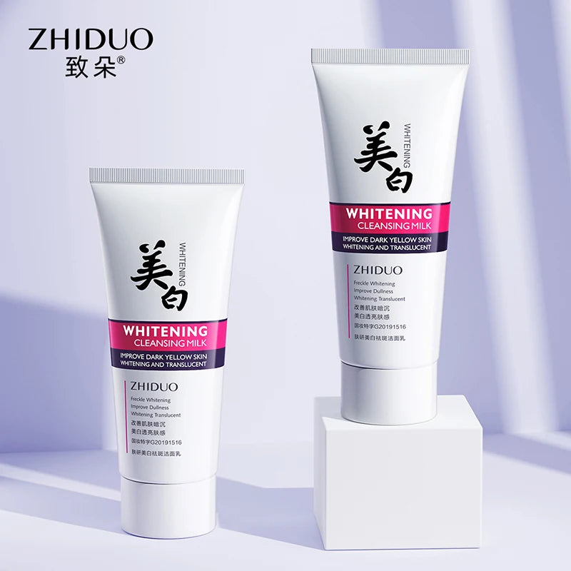 ZHIDUO New Arrival Private Label Skin Research Whitening Facial Cleanser