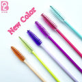 Beiqili Model J06 50PCS/bag Disposable Nylon Eyelash Extensions Spoolie Mascara Wand Applicator Plastic Handle for Lashes
