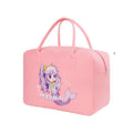High-capacity Carry Metal Zipper of Felt Cloth Travel Storage Bag Easy to Travel Multiple Patterns Colorful Travel Bag