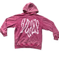 DENIMGUYS Men's Pink Hoodie Streetwear 100% Cotton Distressing Acid Wash Sun Faded Y2k Vintage Oversize Plus Size Hoodies