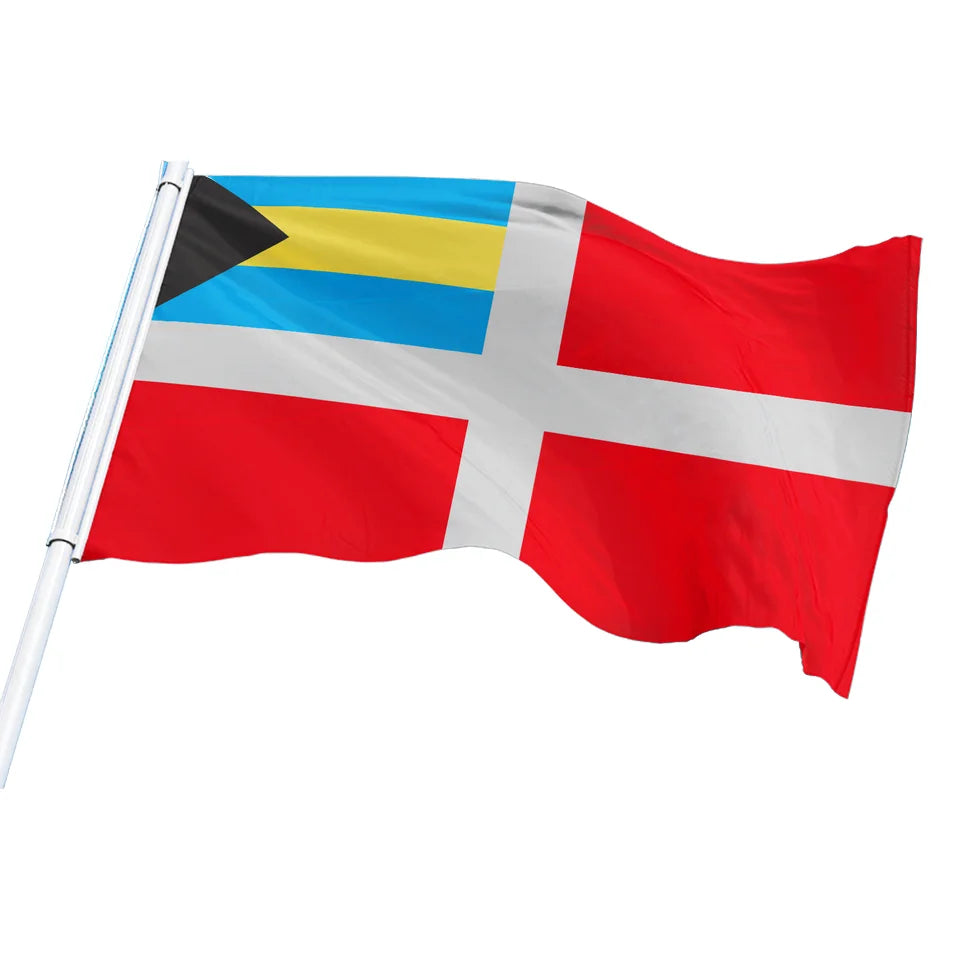 Promotional Product Factory Direct Sale 3x5ft 100%Polyester Screen Printing for Sail Custom Bahamas (Red Ensign) Nautical Flag