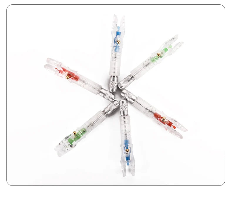 CUPID Archery Nocturnal Led Lighted Tapered Arrow Nock for Id 6.2mm Archeri Aluminium Micro Plastic Glow Nock