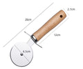 Ready to Ship Pizza Tools Cutter Kit Stainless Steel Pizza Cutter Wheel Stainless Steel with Wooden Handle