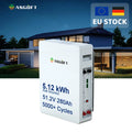EU Stock Lithium Ion Battery Solar Battery Energy Storage 51.2V 100Ah 5Kwh 10Kwh 15Kwh Wall-Mounted LiFePO4 Solar 48V Battery