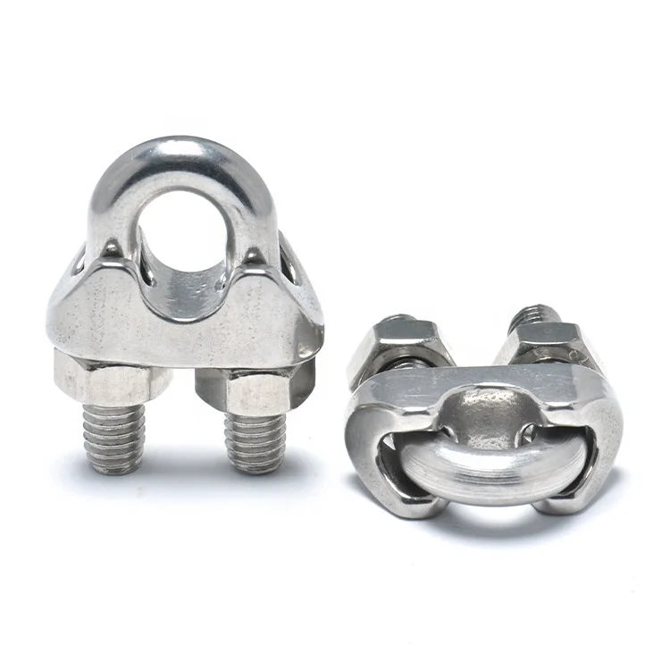 Rigging Hardware Fittings U Bolt DIN741 Stainless Steel Clamp Wire Rope Clip