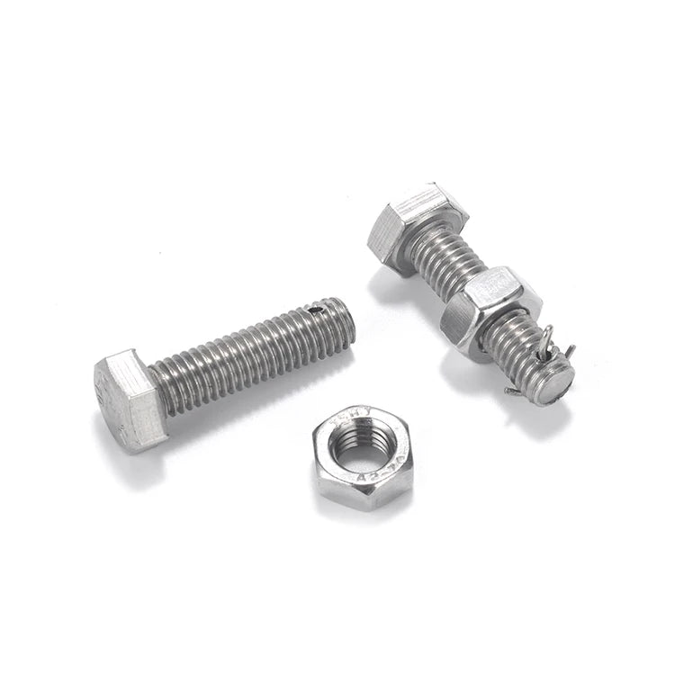 Construction Grade 304 Stainless Steel Fasteners Structure Building Projects Anti-Corrosion Hex Bolt Nut and Washer Assembly