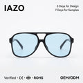 Vintage Double Bridge Sunglasses 2022 Brand Large Square Frame Shades Vendor Women Oversized Men Sunglasses PC Decoration AC