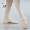 Custom Logo Foldable Stretchy Flat Ballet Dance Shoes Durable Genuine Leather Sole Dance Shoes