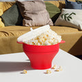 BPA Free Silicone Popcorn Popper Bowl Lid Modern Design Collapsible for Microwave Eco-Friendly for Camping Travel