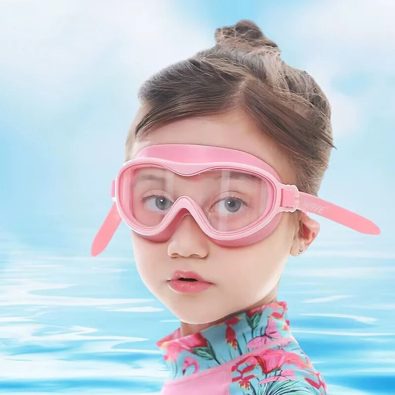 M1416 Children Eco Friendly One Piece Outdoor Sports Anti Fog Waterproof Swimming Glasses