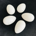 Selling Healing Natural White Jade Crystal Massage Yoni Eggs for Kegel Exercise