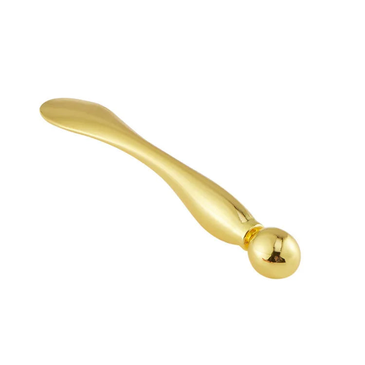 Diy Eye Massage Spoon Gold Alloy Metal Eye Cream Applicator Stick Eye Cream Mixing Spatula Scoop Anti Wrinkle Massage Sticks Makeup