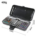 39-Piece Industrial & DIY Magnetic Screwdriver Set with Aluminum Ratchet Handle OEM Custom Logo in Plastic Box