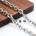 Stainless Steel Oval Split Angle Chain 6mm Bright and Brightening Accessory DIY Necklace Bracelet Bag Fashion